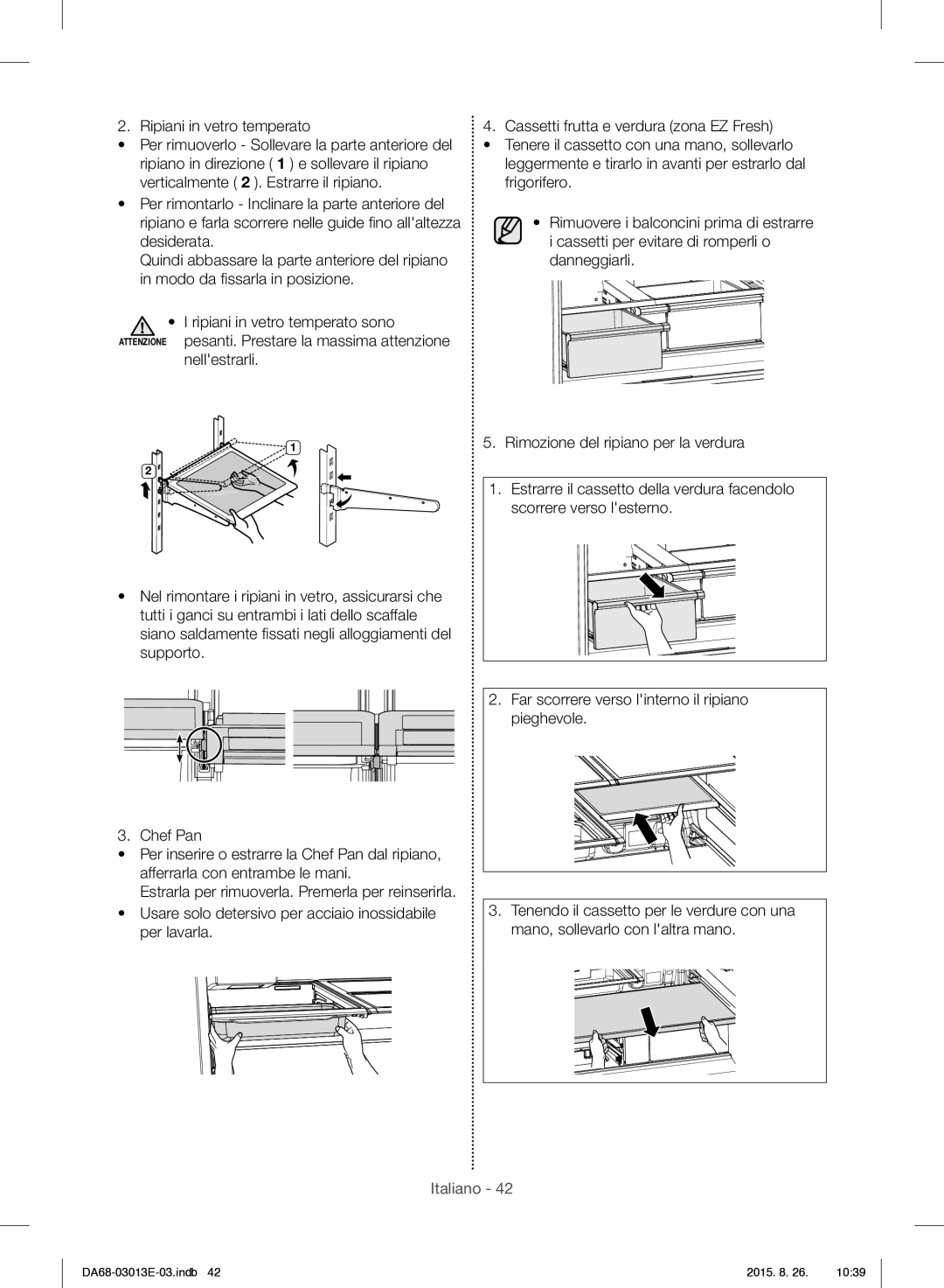 Samsung RF34H9950S4/ES manual Italiano 