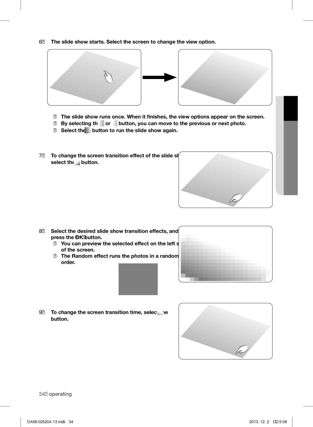 Samsung RF4289HAR user manual Operating 