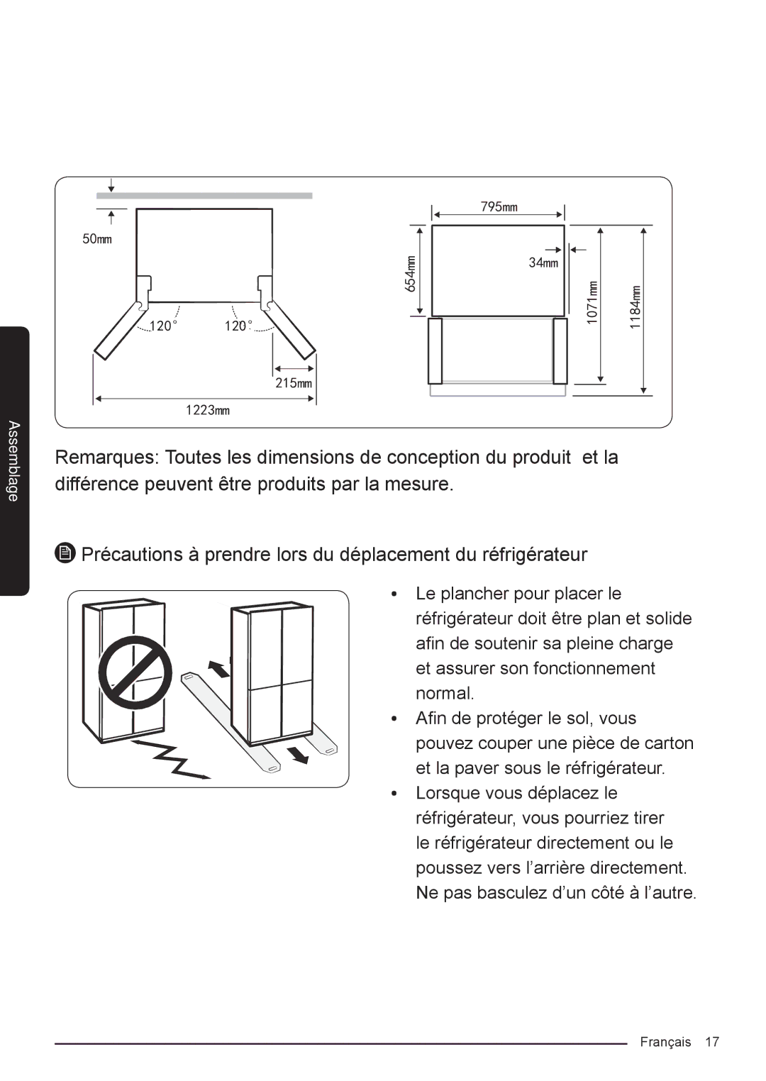 Samsung RF50K5920S8/EF manual 50mm 