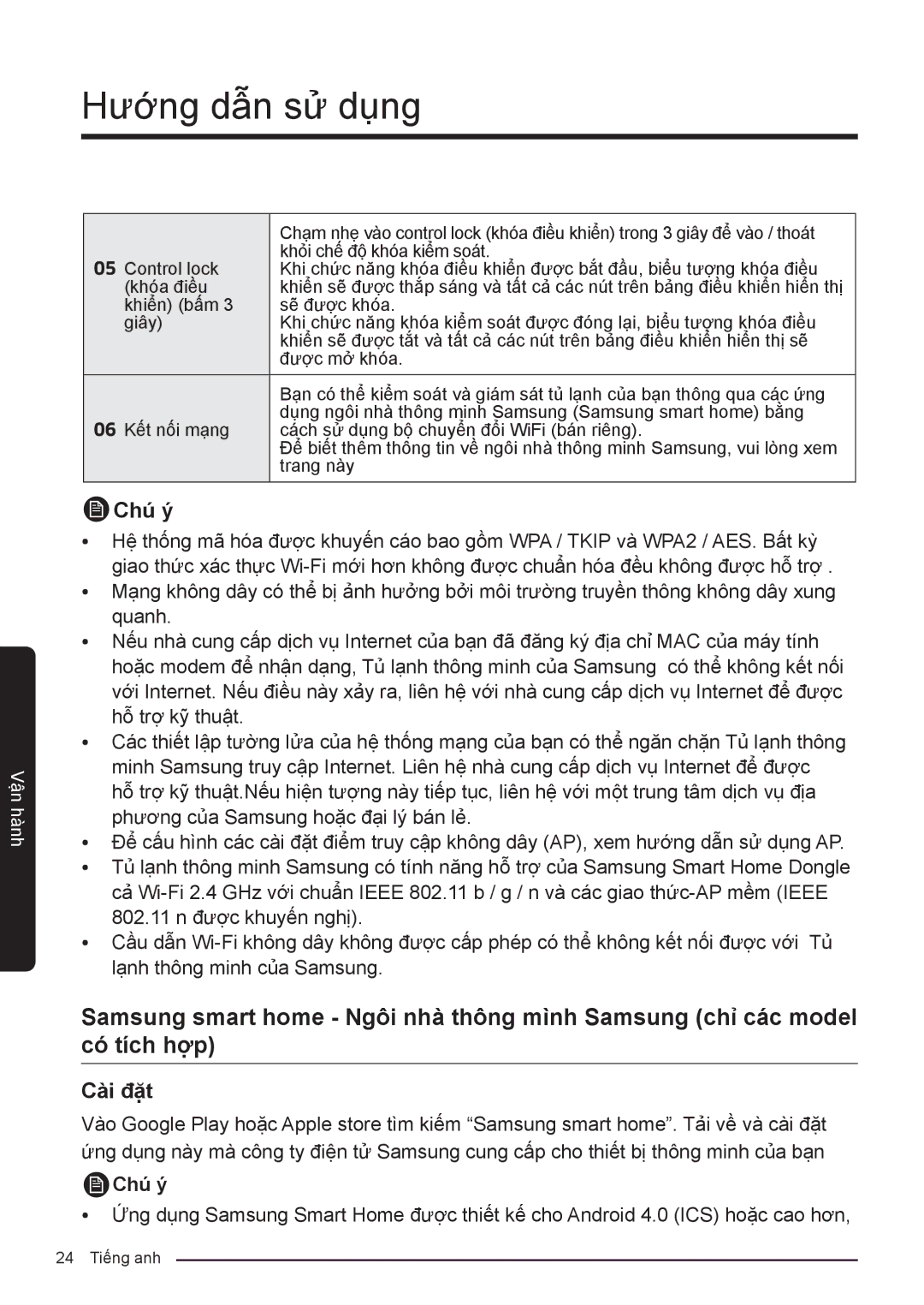 Samsung RF50K5961DP/SV, RF50K5821FG/SV manual Chú ý 