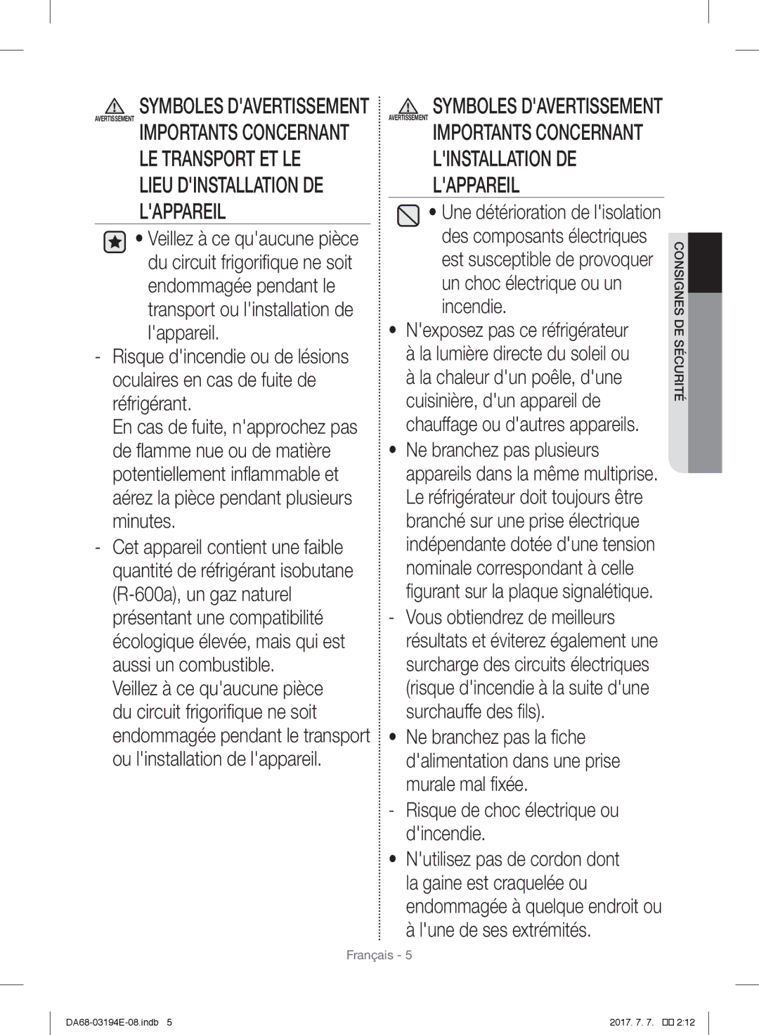 Samsung RF56J9040SR/EF manual LE Transport ET LE 