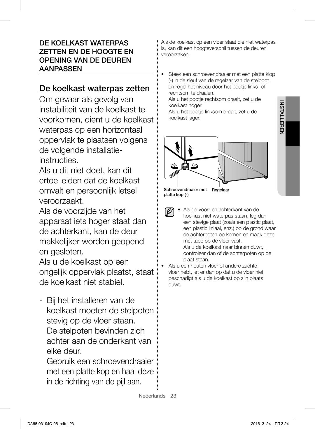 Samsung RF56J9041SR/EG manual Nederlands 