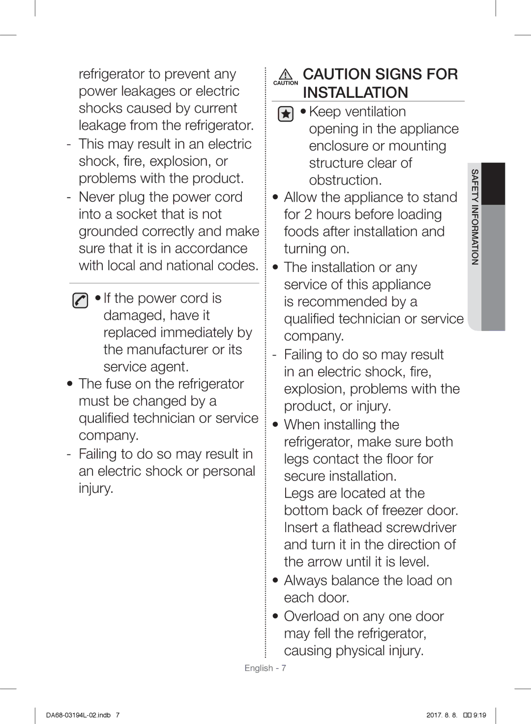 Samsung RF56J9071SR/WS manual English 