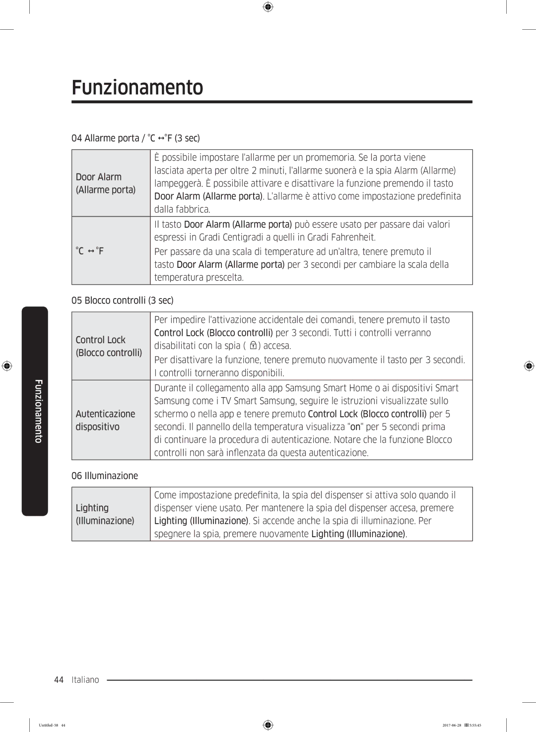 Samsung RF56K9041SR/ES manual Del dispenser si attiva solo quando il 