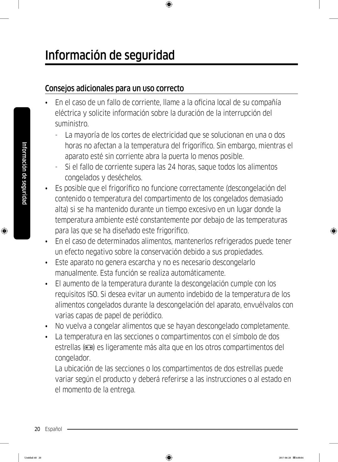 Samsung RF56K9041SR/ES manual Consejos adicionales para un uso correcto 