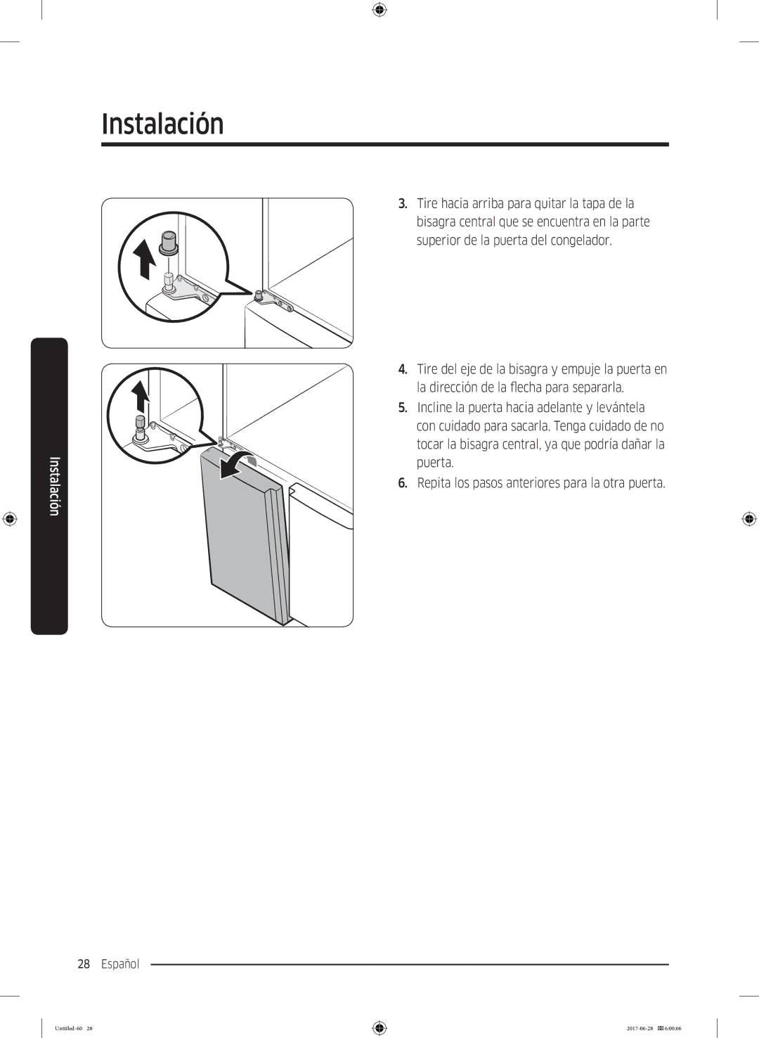 Samsung RF56K9041SR/ES manual Instalación 