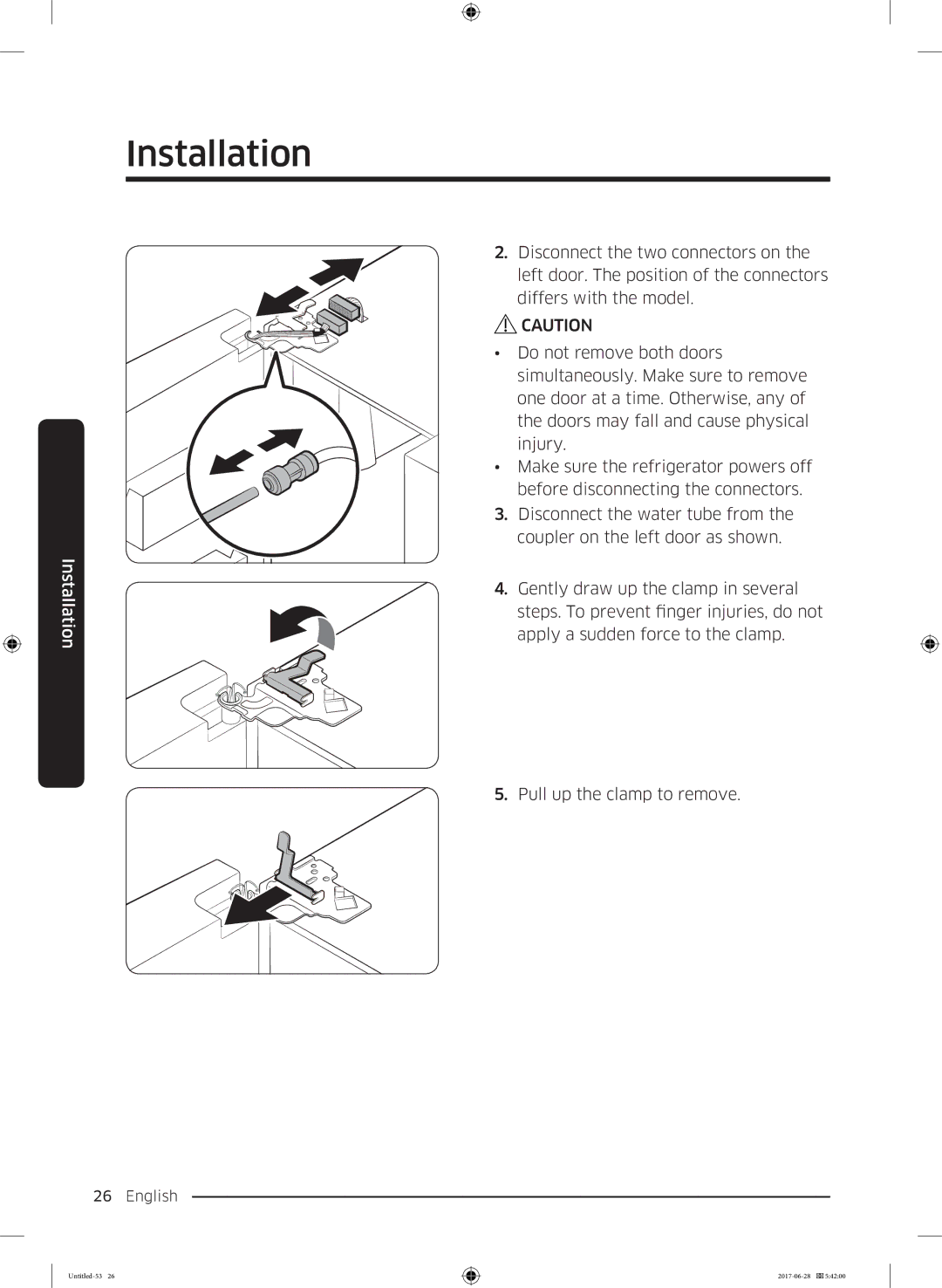 Samsung RF56K9041SR/ES manual Installation 