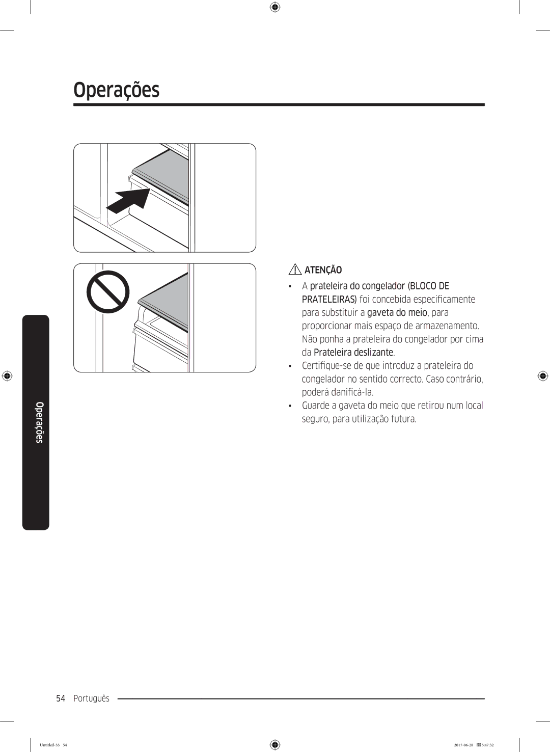 Samsung RF56K9041SR/ES manual Atenção 