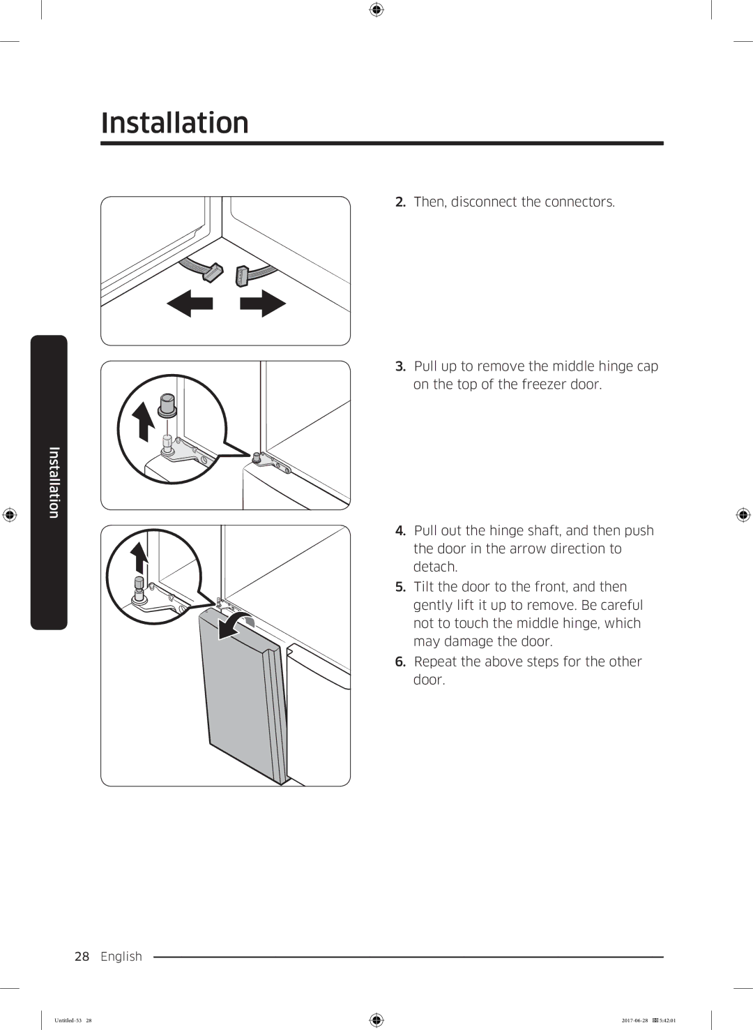 Samsung RF56K9041SR/ES manual Installation 