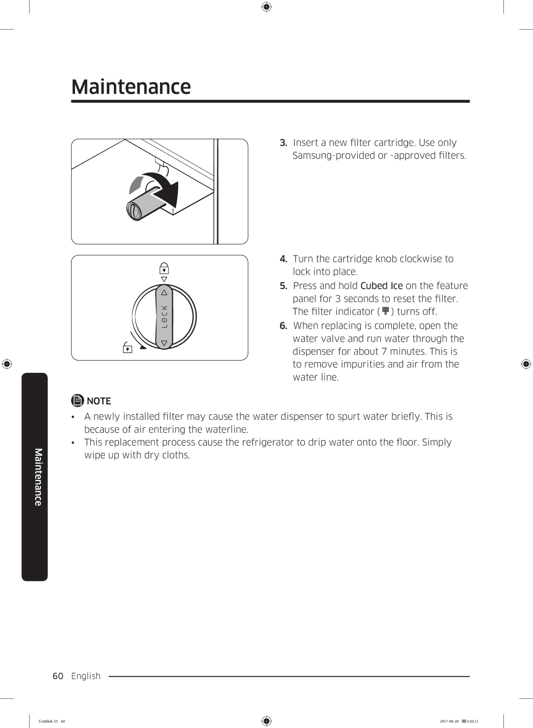 Samsung RF56K9041SR/ES manual Maintenance 