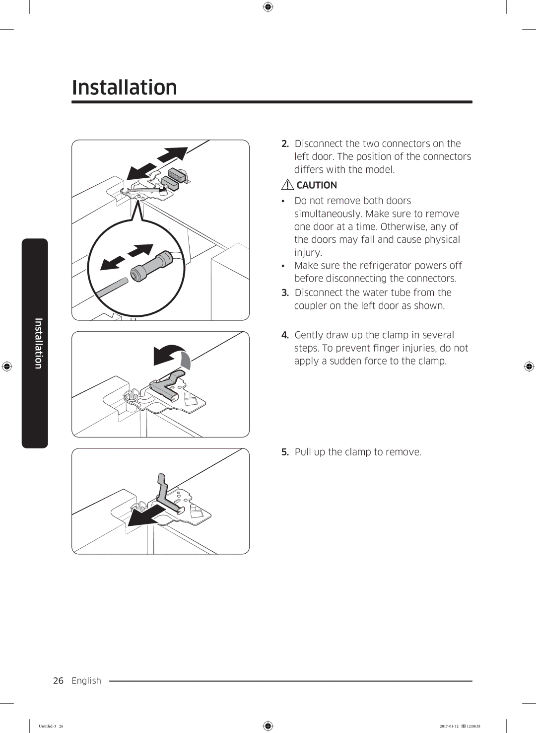 Samsung RF56K9540SR/EU manual Installation 