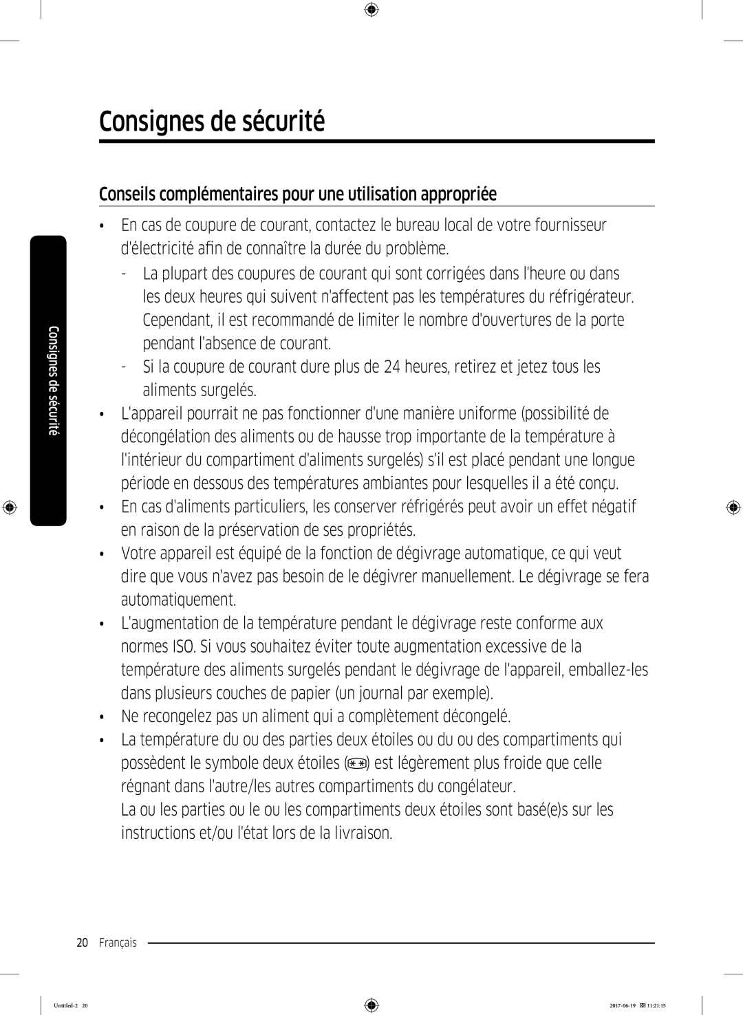 Samsung RF56M9380SG/EF manual Conseils complémentaires pour une utilisation appropriée 