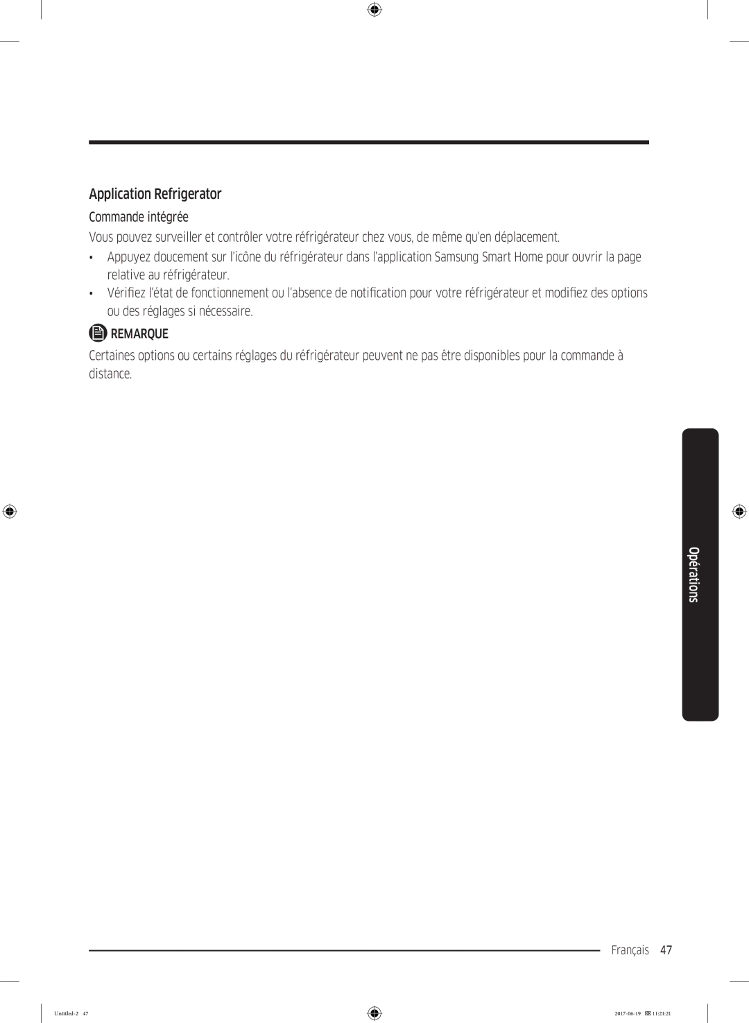 Samsung RF56M9380SG/EF manual Application Refrigerator 