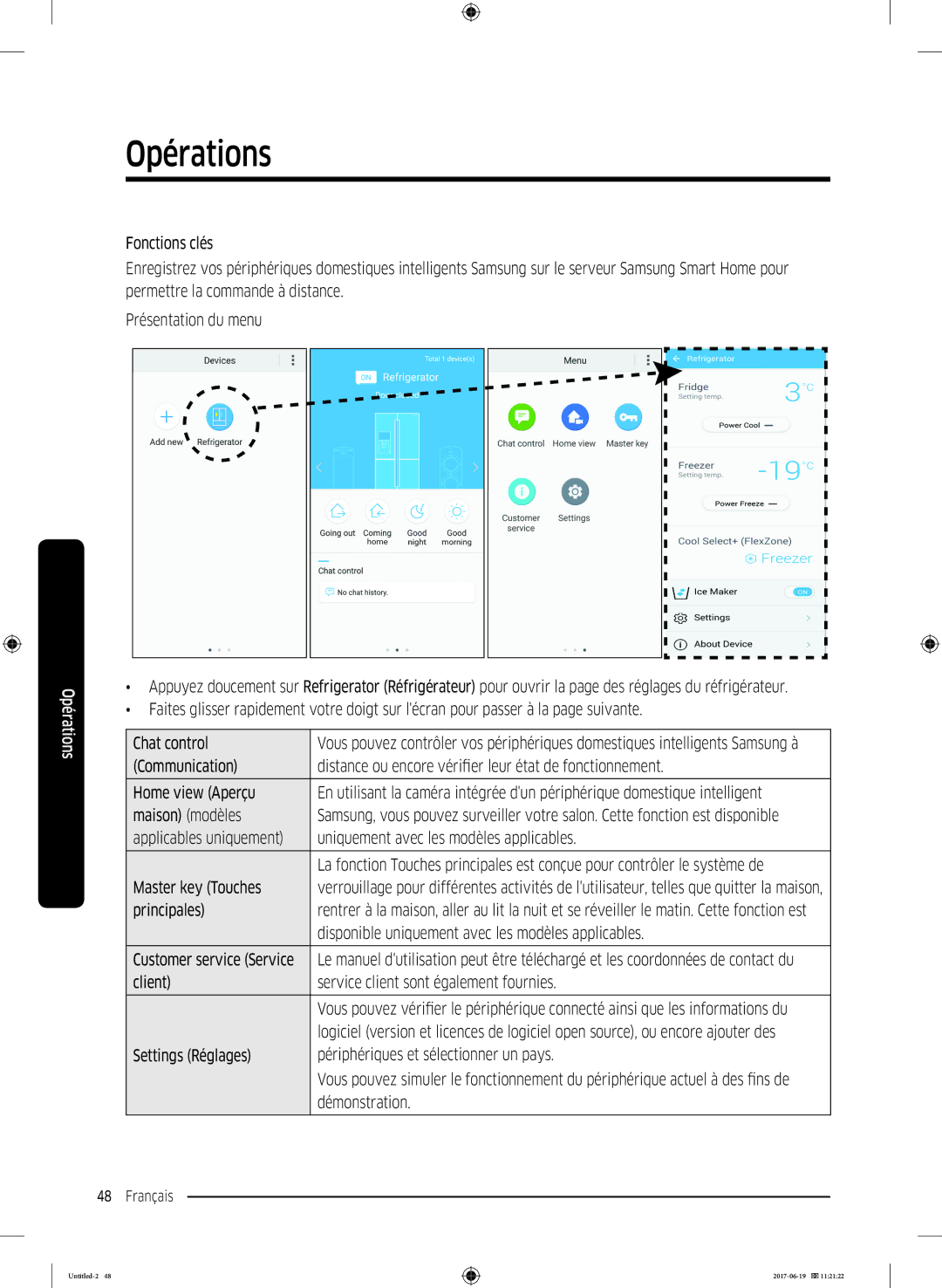 Samsung RF56M9380SG/EF manual Principales, Disponible uniquement avec les modèles applicables, Démonstration 