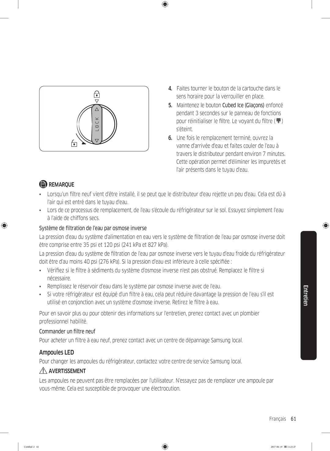 Samsung RF56M9380SG/EF manual Ampoules LED 