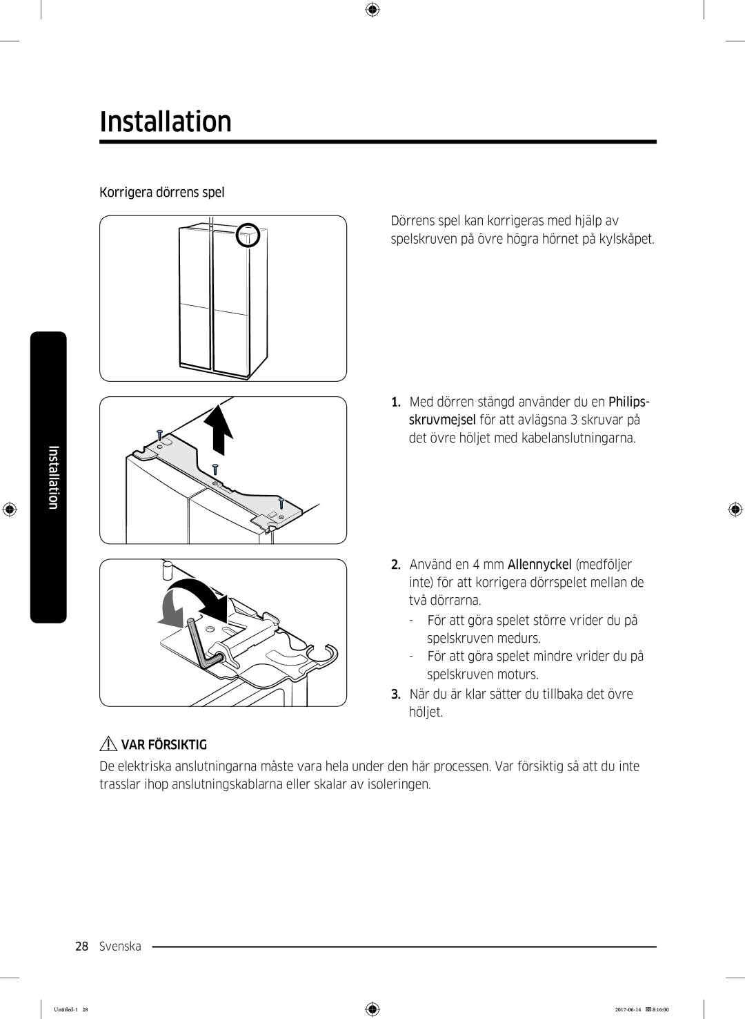 Samsung RF60J9020WZ/EE manual Installation 