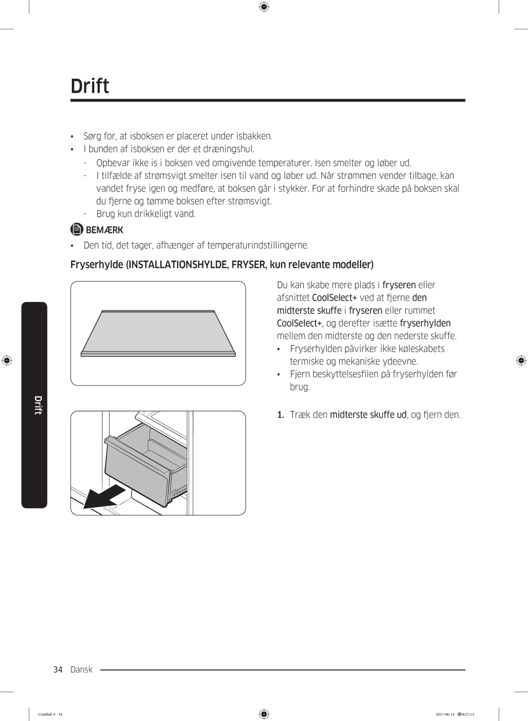 Samsung RF60J9020WZ/EE manual Den tid, det tager, afhænger af temperaturindstillingerne 