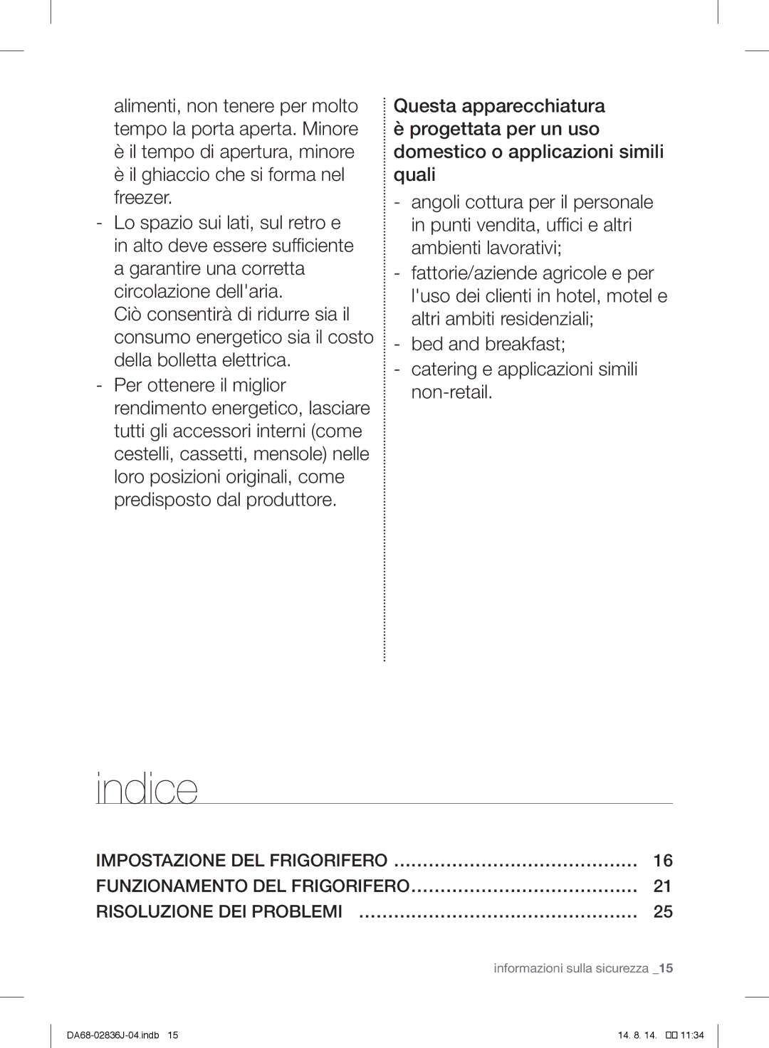 Samsung RF905VCLASL/ES manual Indice 