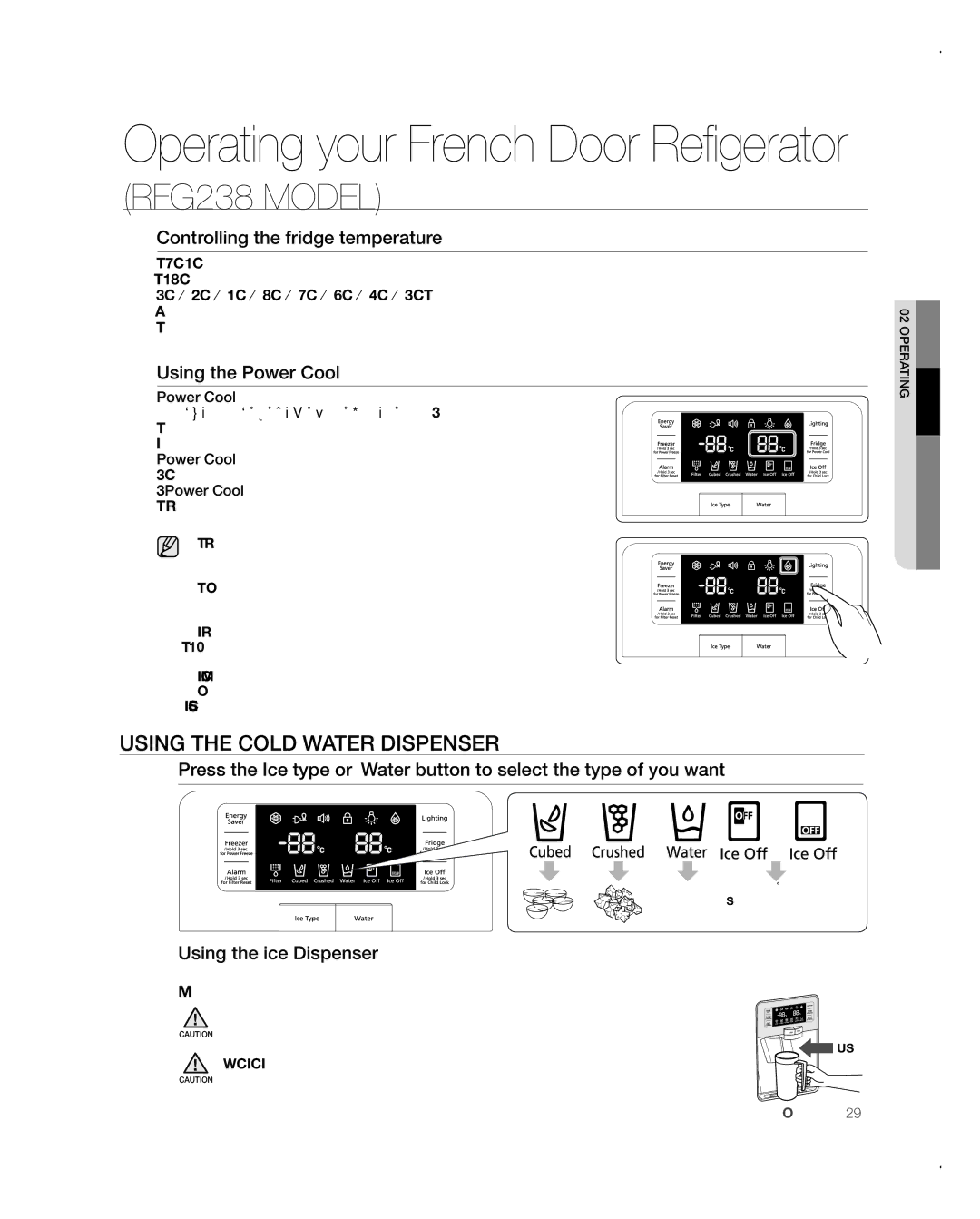 Samsung RFG237AARS user manual Select this if you want to turn ice maker off 