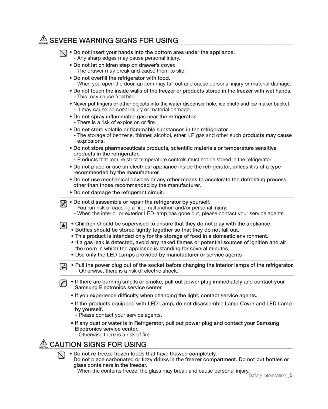 Samsung RFG237, RFG238AARS user manual 