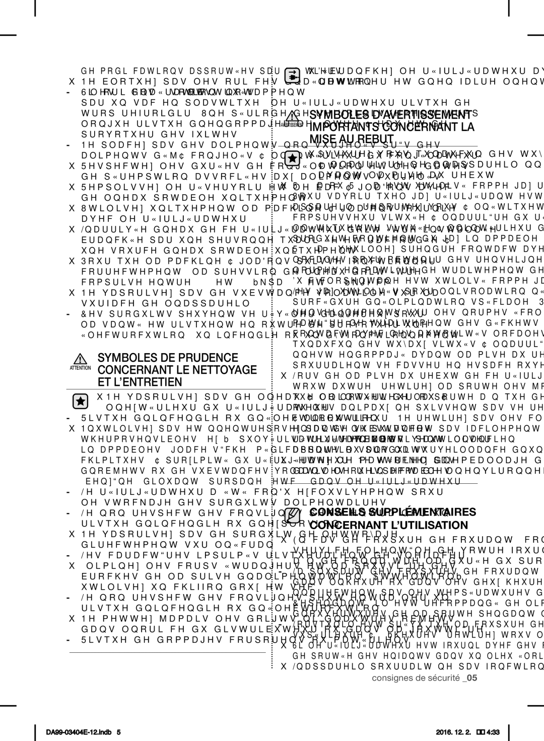 Samsung RFG28MESL1/XSG manual Et L’Entretien, Mise AU Rebut, En cas de coupure de courant, contactez le 