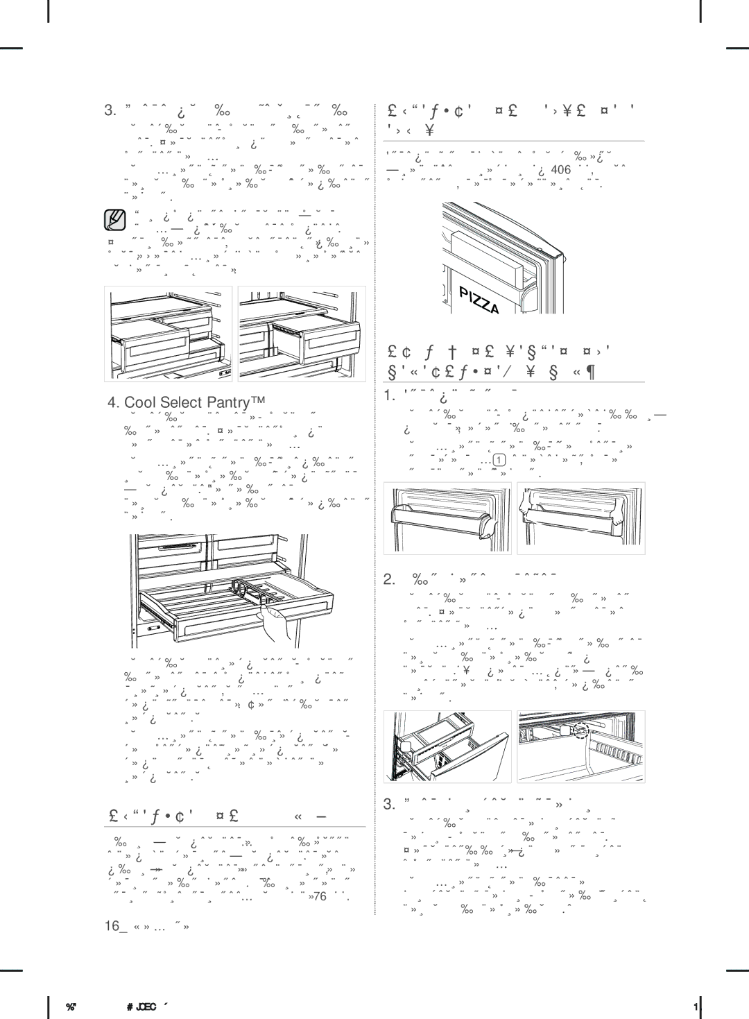 Samsung RFG29DEPN1/SML manual Отсека, Использование Дверец, Извлечение Компонентов Морозильной Камеры 