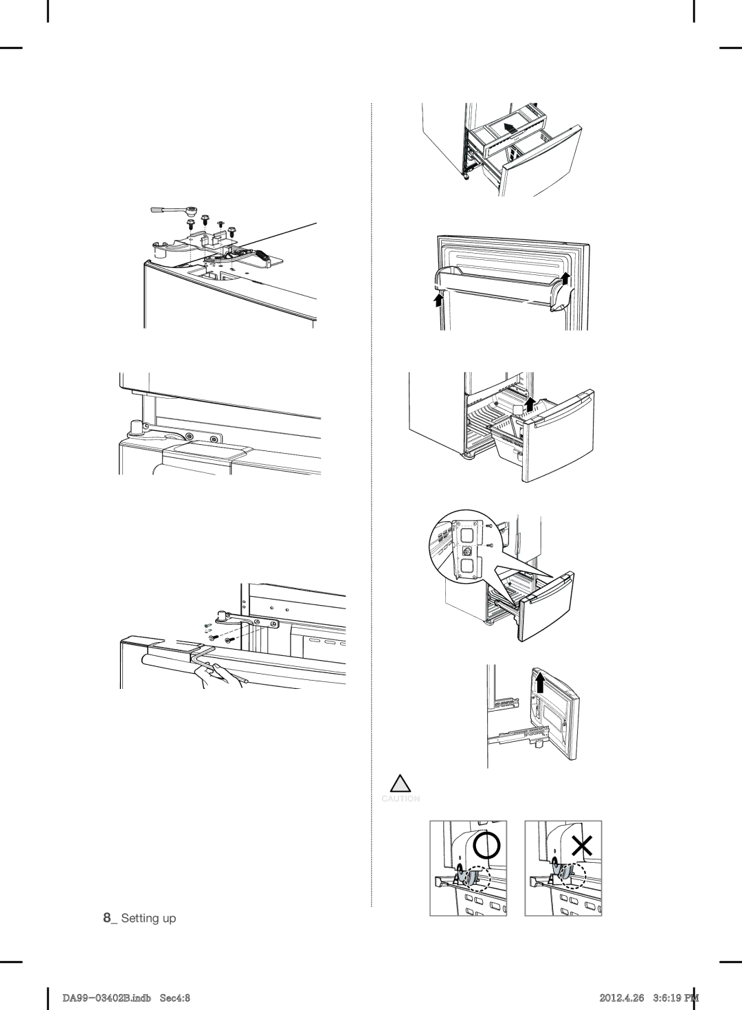 Samsung RFG29DEPN1/SML manual Disassemble the Freezer Drawer, Putting too much food into the freezer 