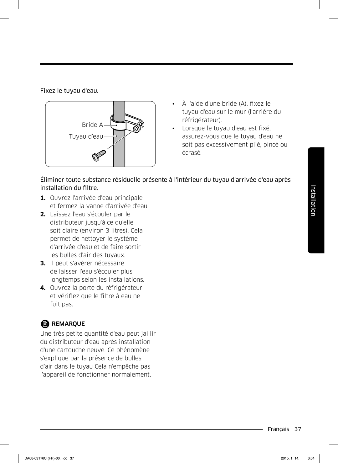 Samsung RH56J6917SL/EF manual Remarque 