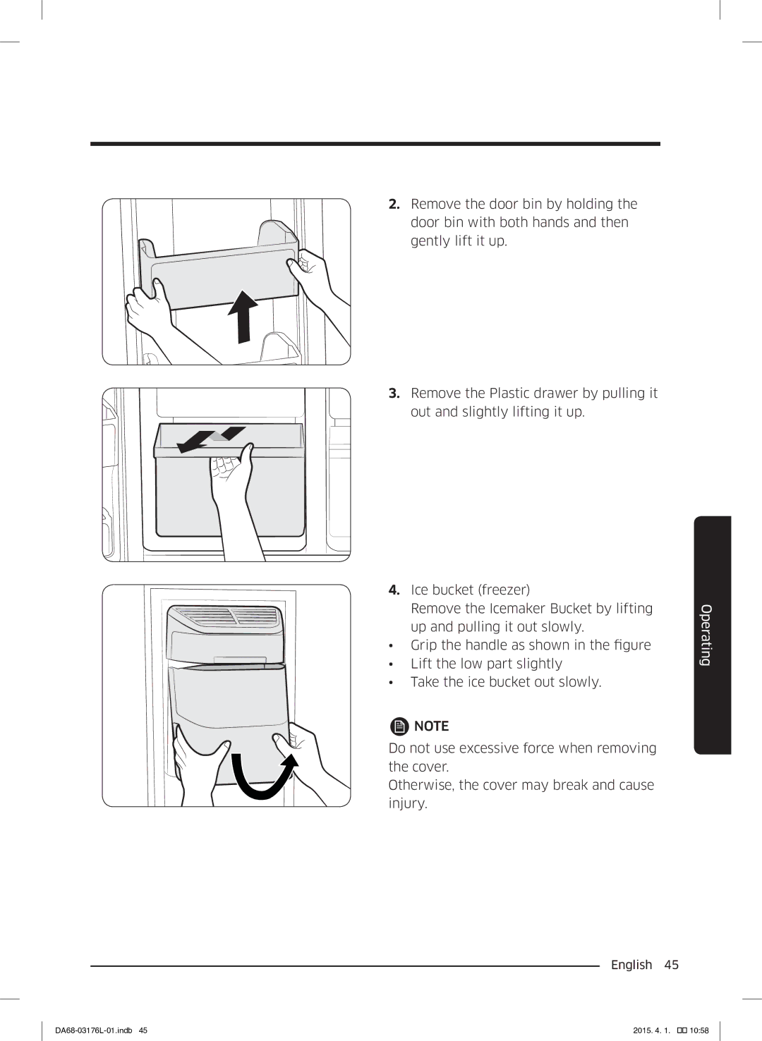 Samsung RH56J6917SL/EF manual Operating 