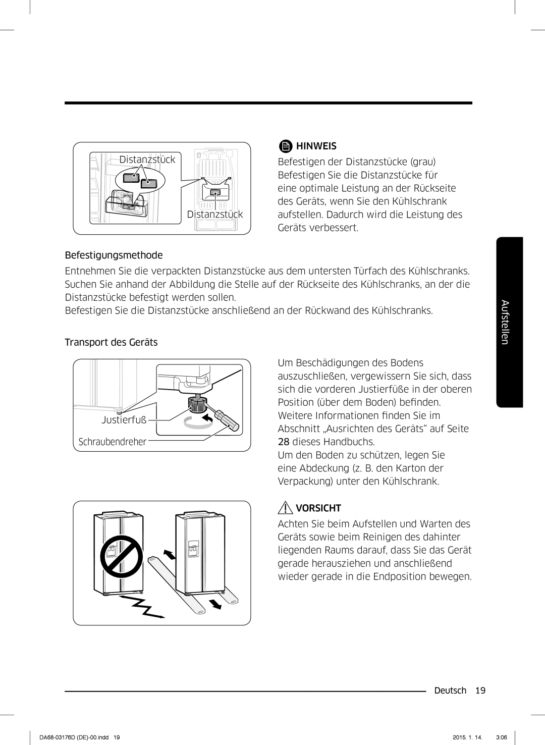 Samsung RH56J6918SL/EF, RH56J6917SL/TR manual Hinweis 