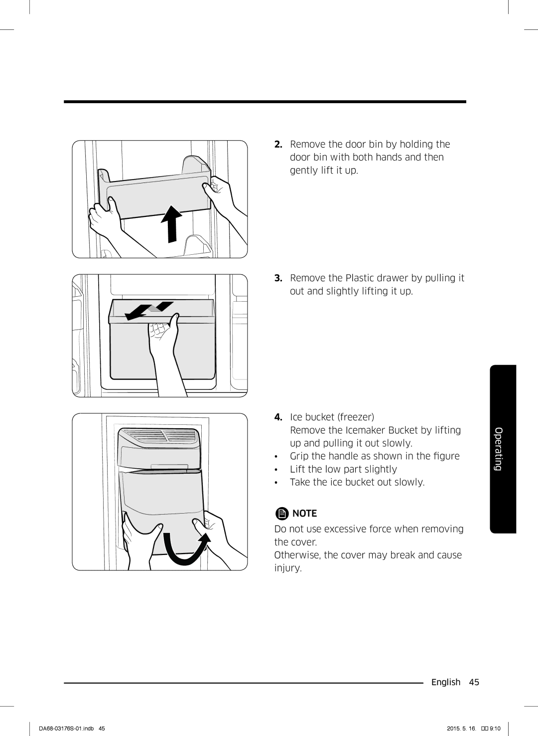 Samsung RH56J6917SL/ZA manual Operating 