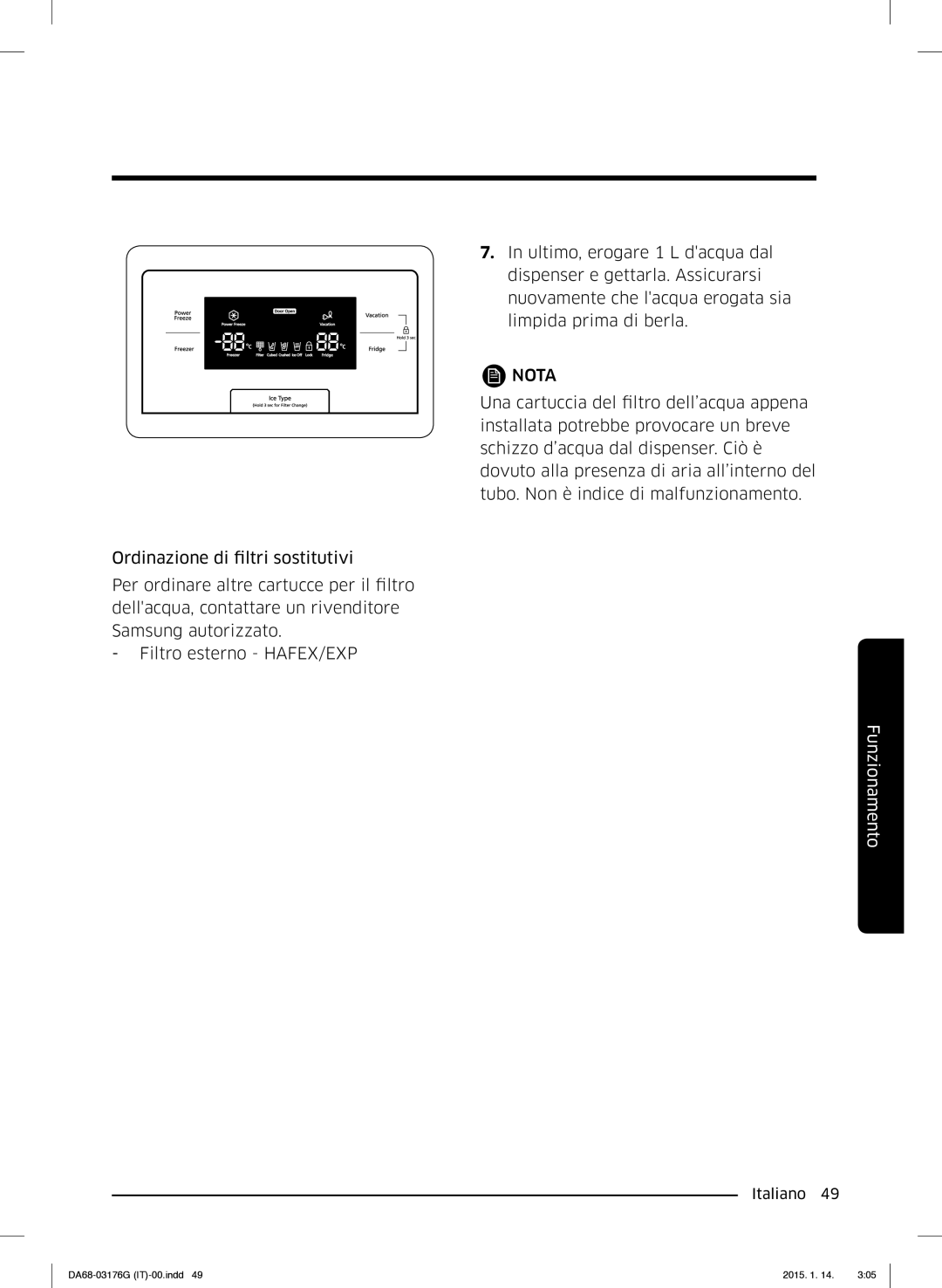 Samsung RH56J69187F/EF manual Nota 