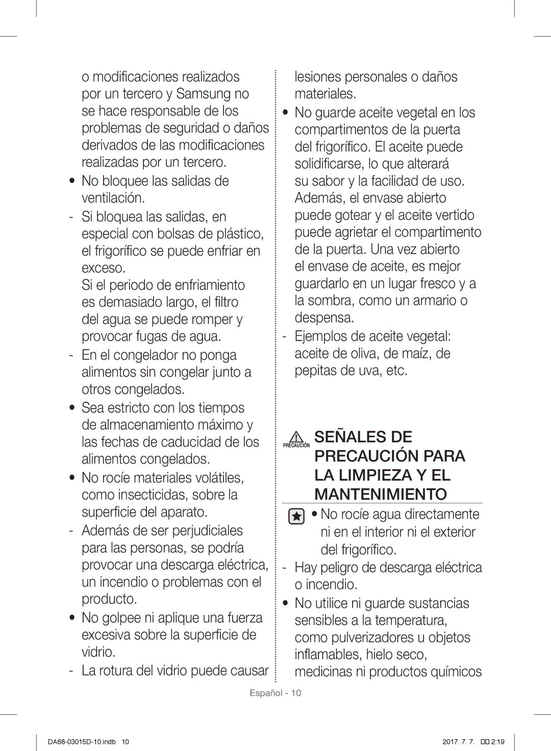 Samsung S24CHPSGQN/XEF, RH57H90507F/EO Lesiones personales o daños materiales, Hay peligro de descarga eléctrica Incendio 