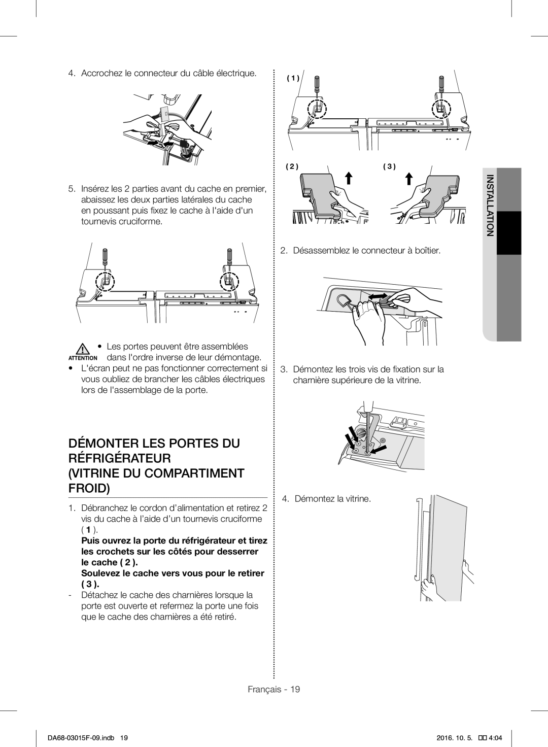 Samsung RH57H90607F/EG, RH57H90607F/WS manual Français 