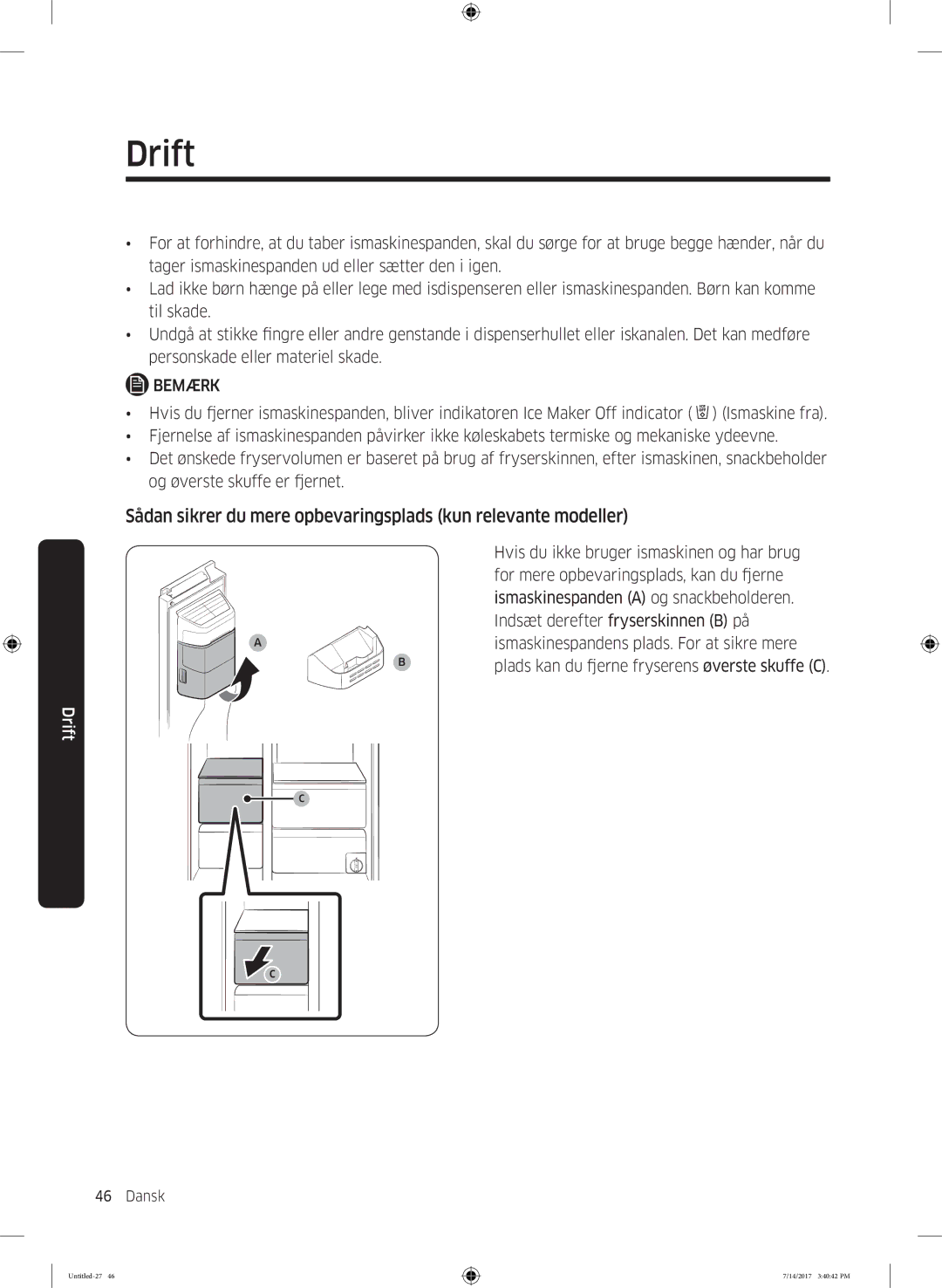 Samsung RH58K6697SL/EE manual Sådan sikrer du mere opbevaringsplads kun relevante modeller 