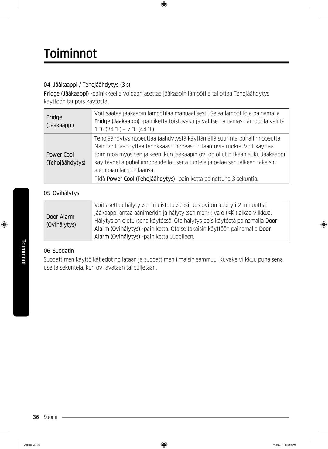 Samsung RH58K6697SL/EE manual Untitled-25 14/2017 25603 PM 