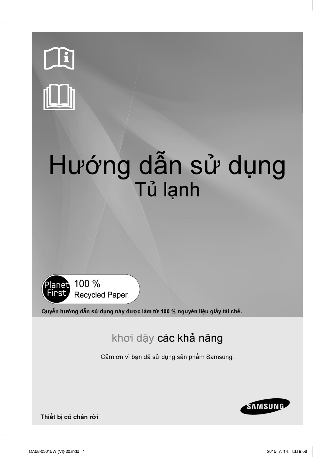 Samsung RH60J8132SL/SV manual Hướng dẫn sử dụng, Thiết bị có chân rời 