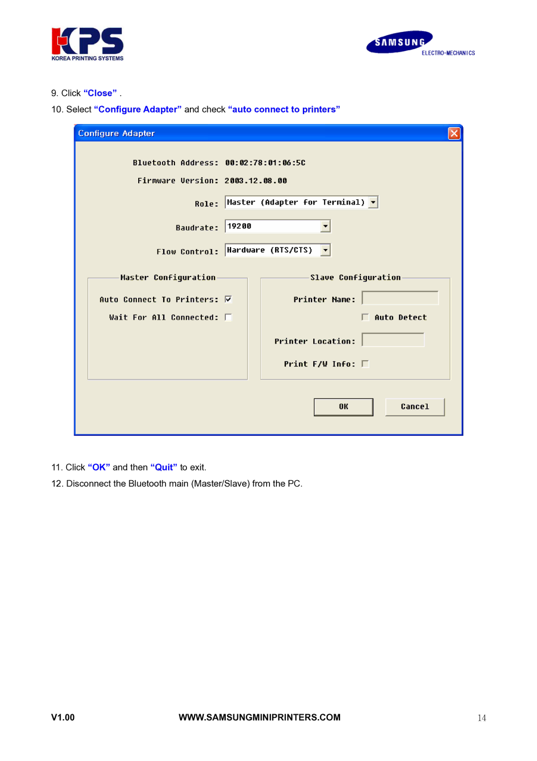 Samsung RIF-BT10 user manual V1.00 