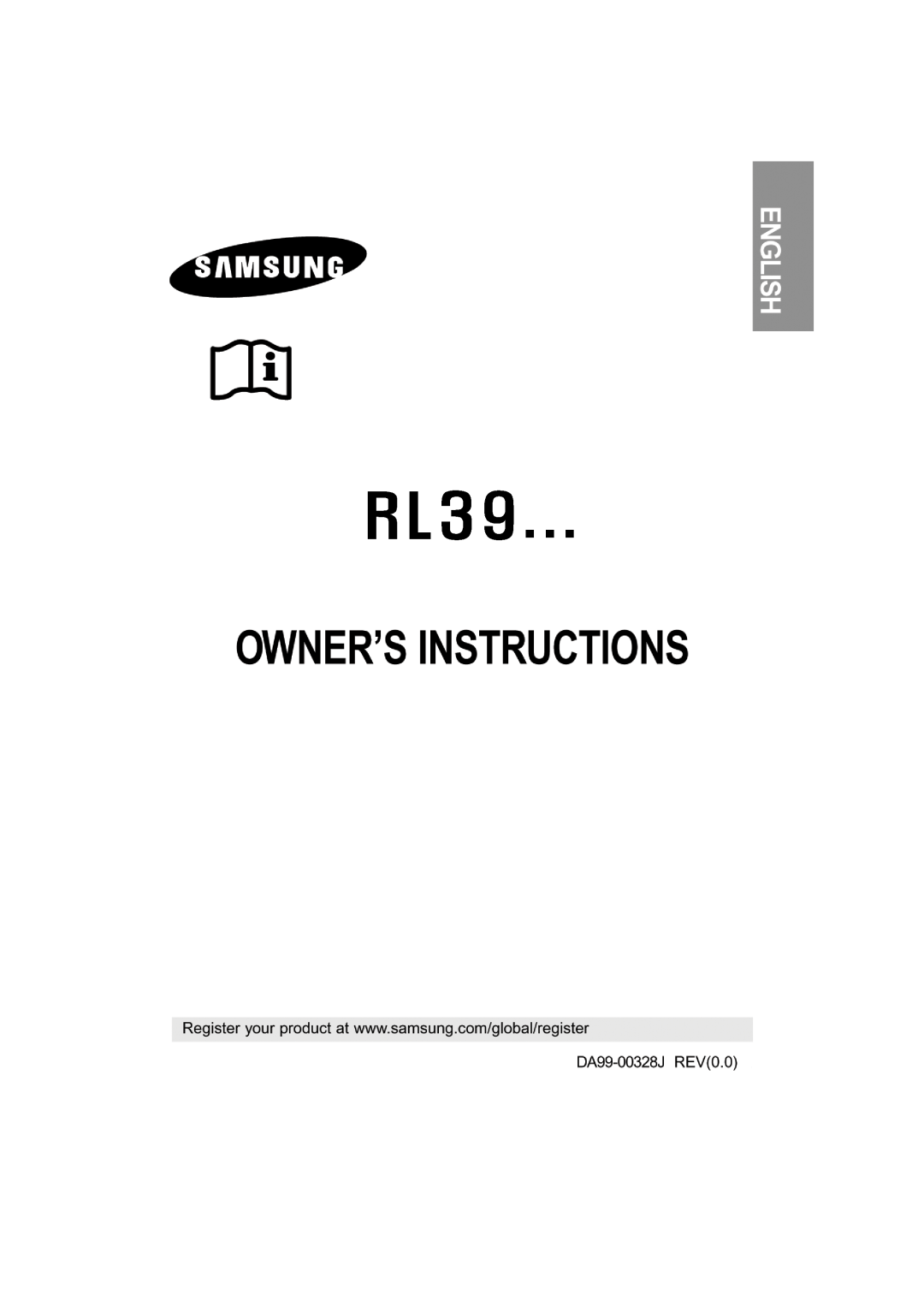 Samsung Rl 39 manual 