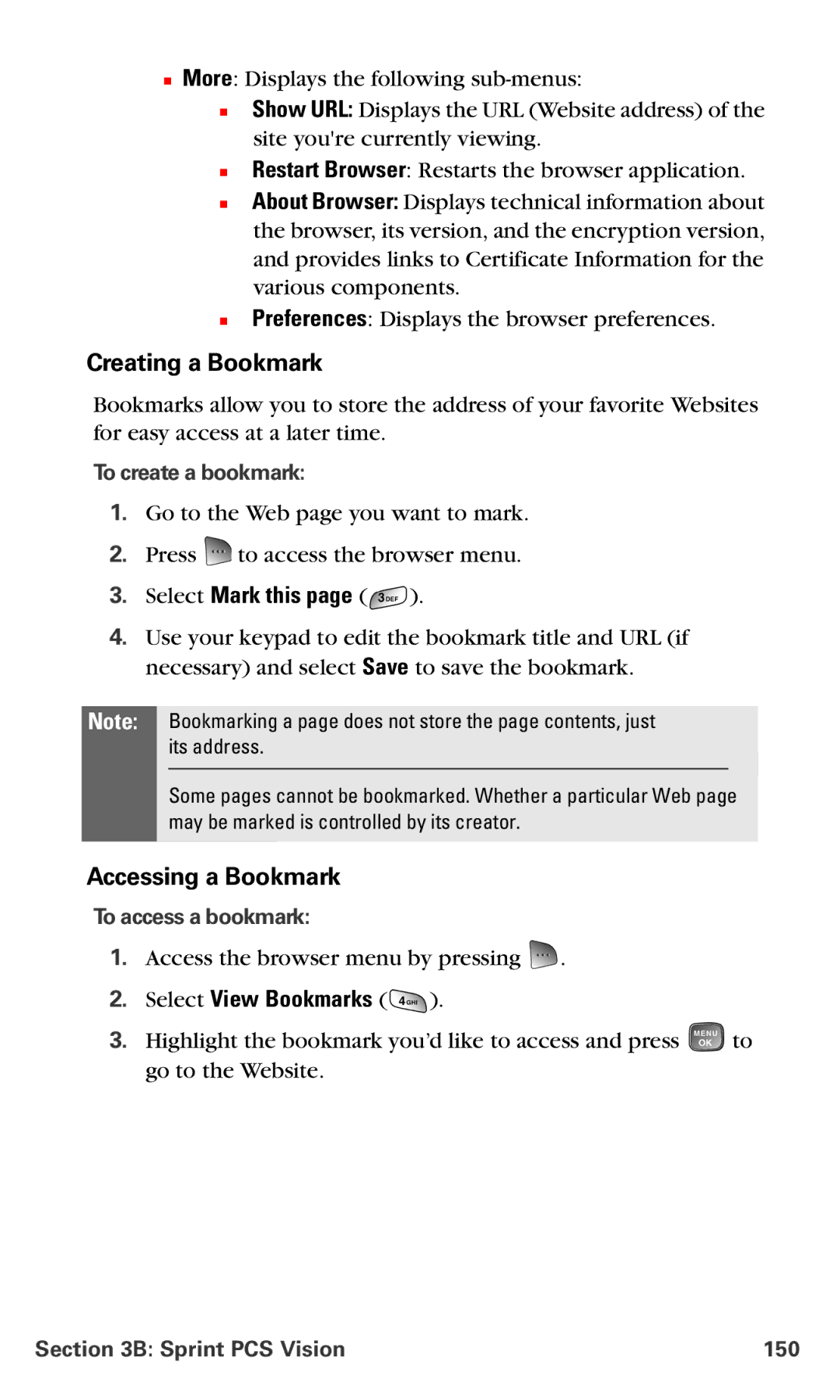 Samsung RL-A760 manual Creating a Bookmark, Accessing a Bookmark, Select Mark this, Select View Bookmarks 