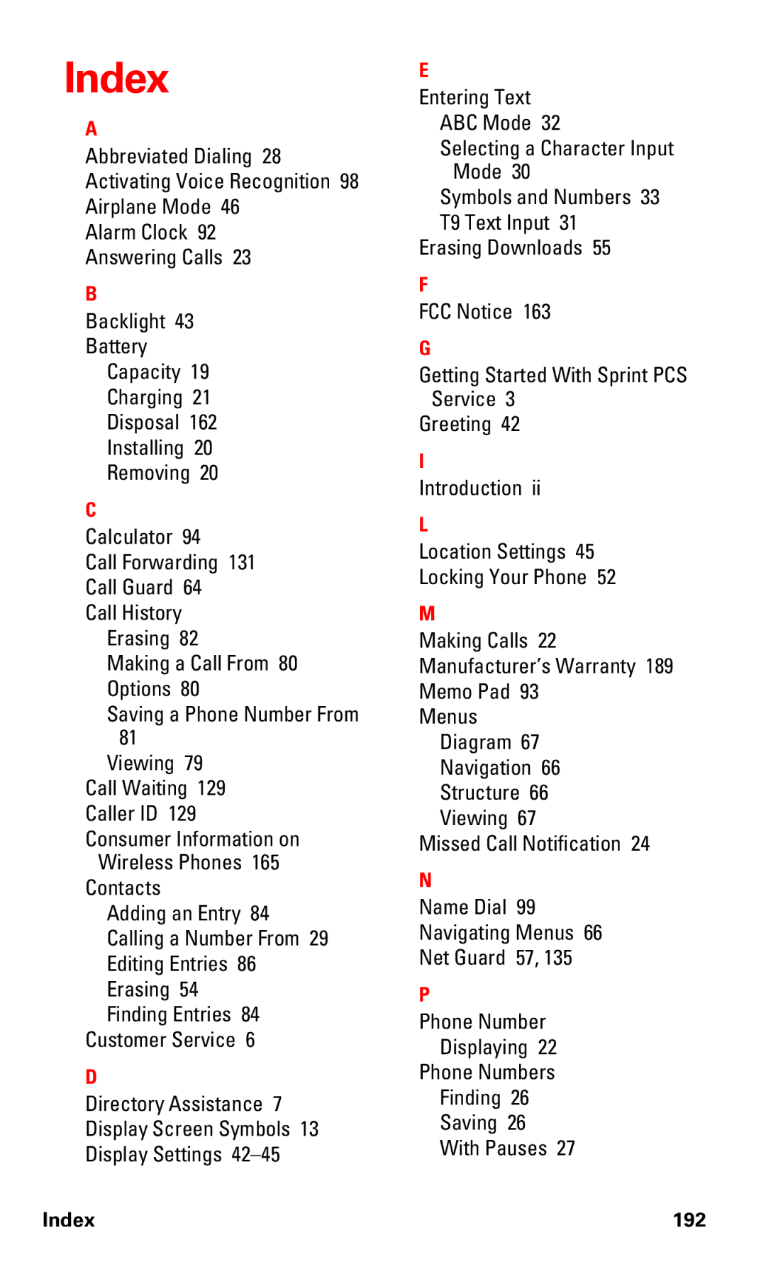 Samsung RL-A760 manual Index 