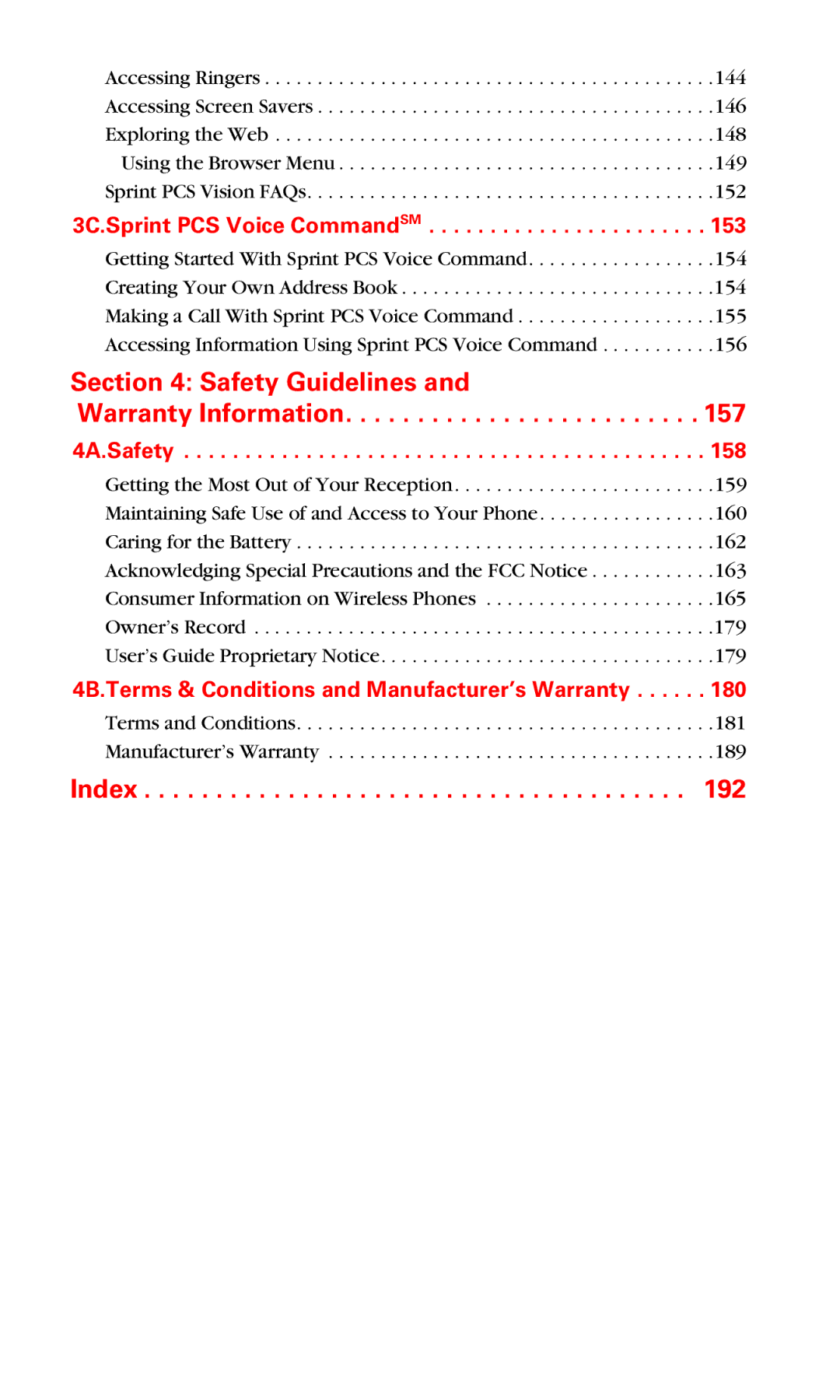 Samsung RL-A760 manual Index 