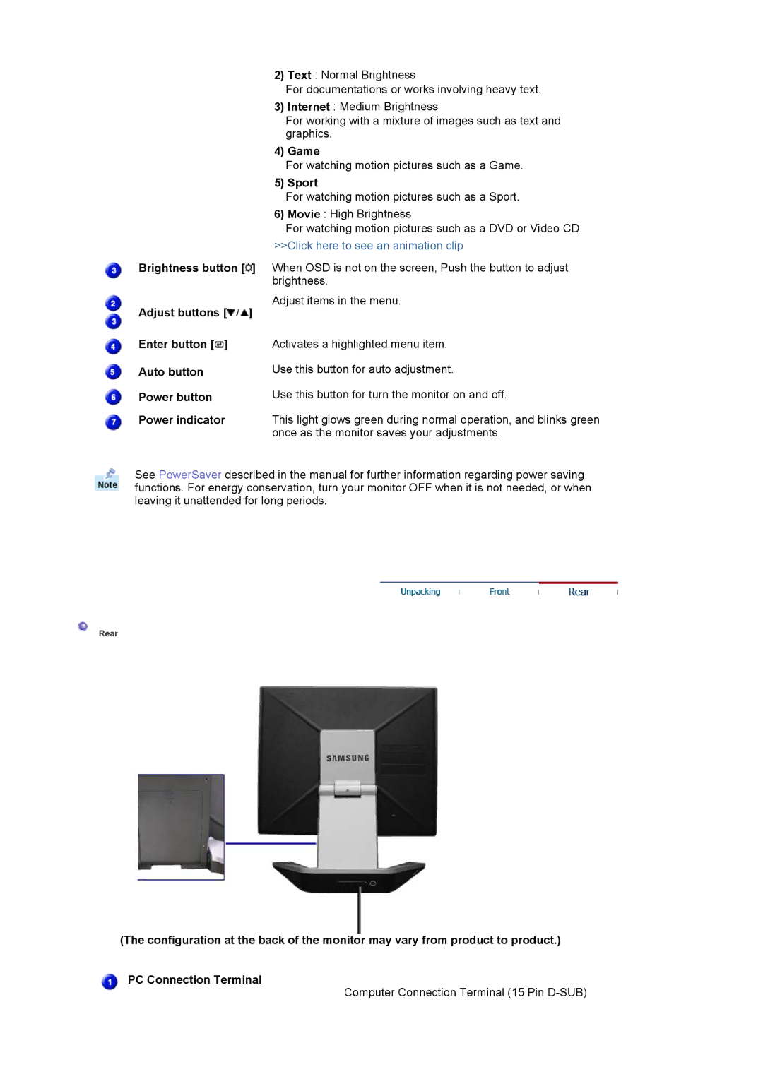 Samsung RL19PSUSV/XSJ, RL17ASUS/XSJ, RL19PSUSQ/EDC, RL17ASUS/EDC, RL17ASQS/EDC, RL19PSQSQ/EDC, LS19RLPUSQ/SAI manual Game, Sport 