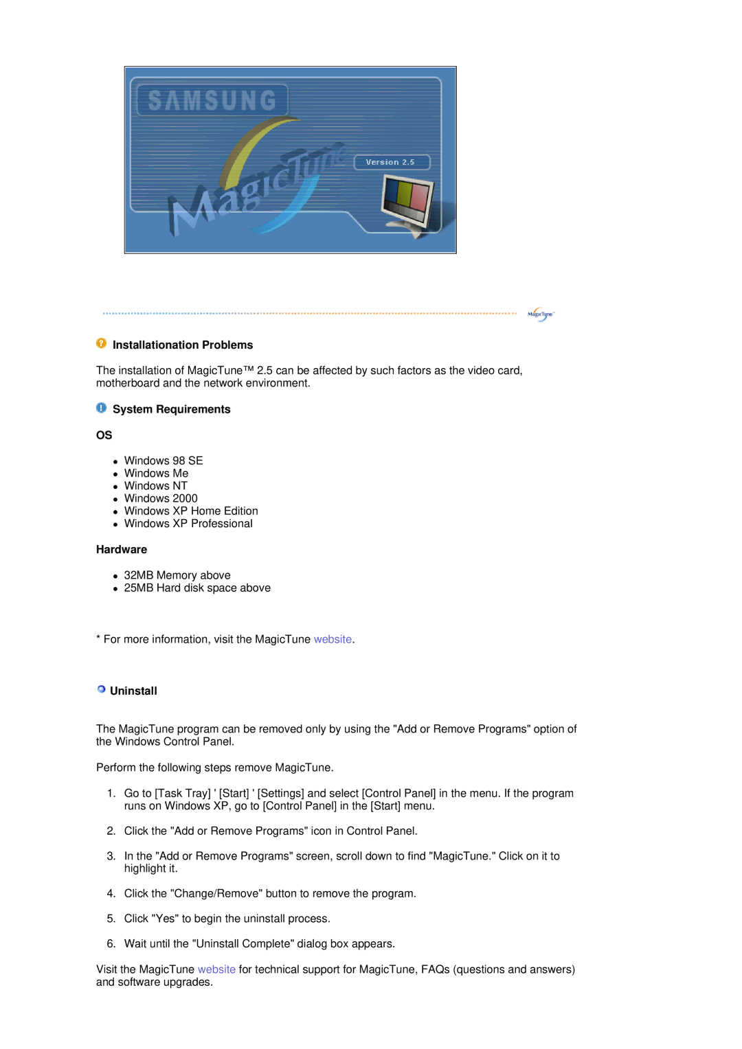 Samsung RL19PSQSQ/VNT, RL17ASUS/XSJ, RL19PSUSV/XSJ, RL19PSUSQ/EDC, RL17ASUS/EDC, RL17ASQS/EDC manual Installationation Problems 