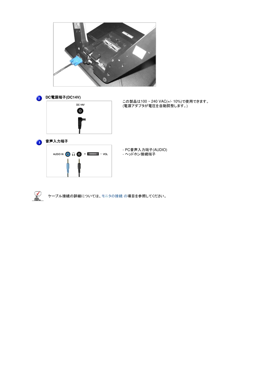 Samsung RL17ASUS/XSJ manual 音声入力端子 