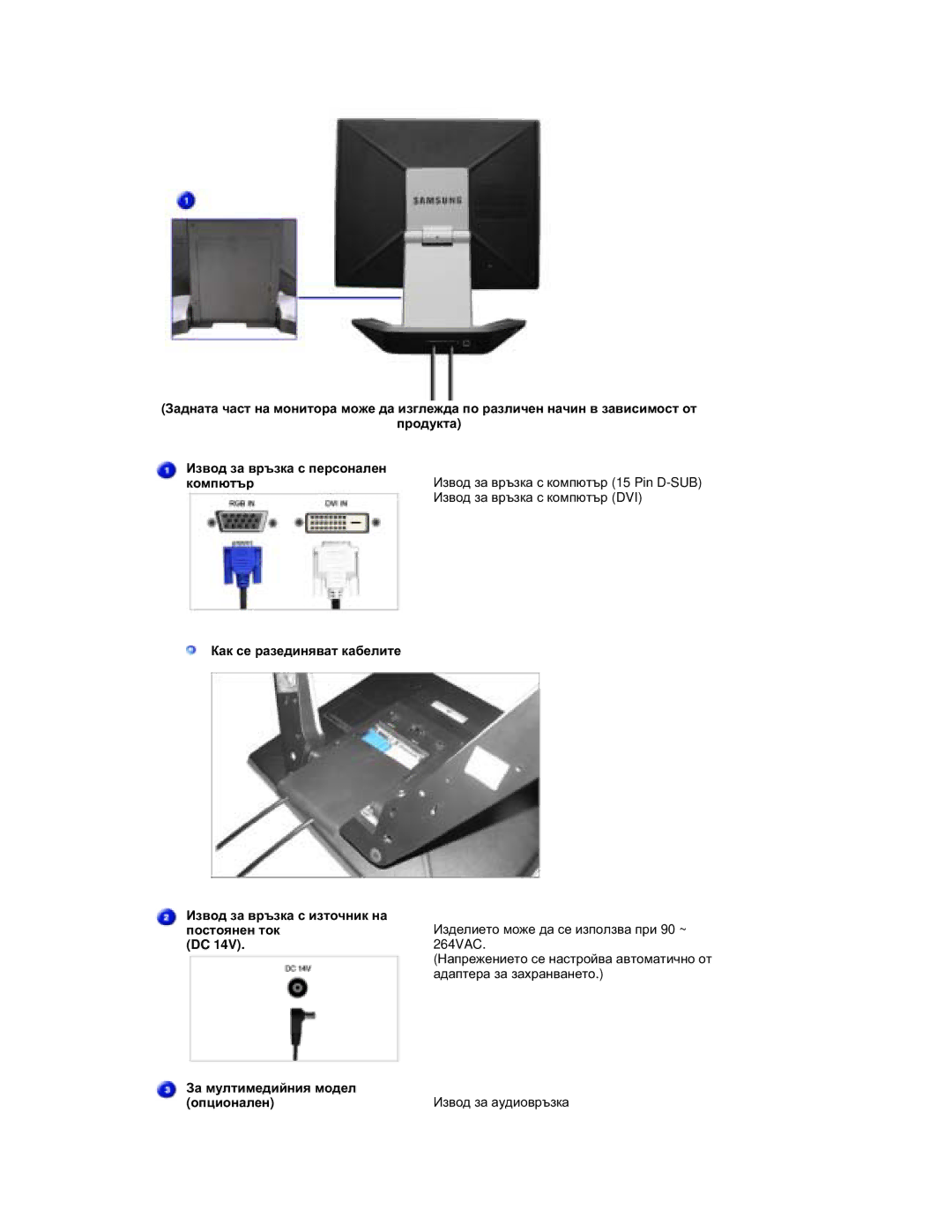 Samsung RL17ESQSB/EDC manual ɤɨɦɩɸɬɴɪ, Ʉɚɤ ɫɟ ɪɚɡɟɞɢɧɹɜɚɬ ɤɚɛɟɥɢɬɟ Ɂɡɜɨɞ ɡɚ ɜɪɴɡɤɚ ɫ ɢɡɬɨɱɧɢɤ ɧɚ 