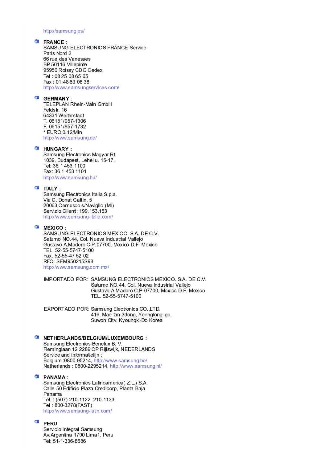 Samsung RL17PSQSQ/VNT, RL19PSQSQ/VNT manual Germany 