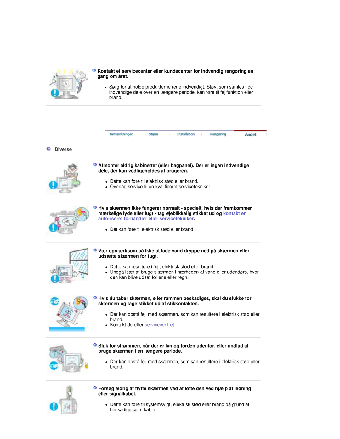 Samsung RL19PSUSQ/EDC, RL17PSUSQ/EDC, RL17ESQSB/EDC, RL17ESUSB/EDC manual Diverse 