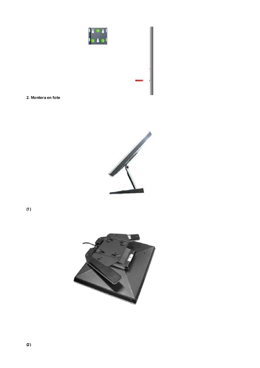 Samsung RL17ESUSB/EDC, RL17PSUSQ/EDC, RL19PSUSQ/EDC, RL17ESQSB/EDC manual Montera en fote 