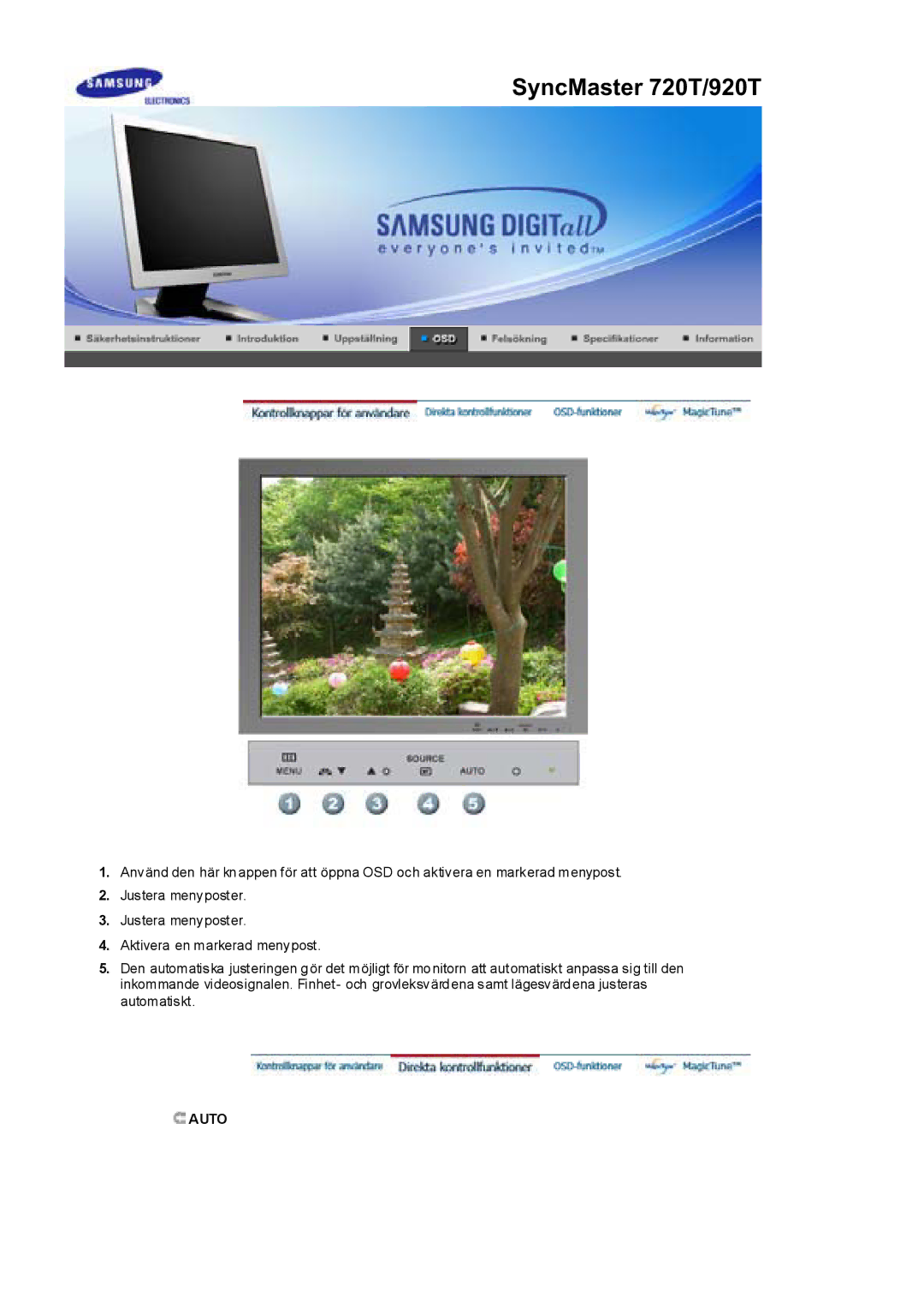 Samsung RL17ESQSB/EDC, RL17PSUSQ/EDC, RL19PSUSQ/EDC, RL17ESUSB/EDC manual SyncMaster 720T/920T 